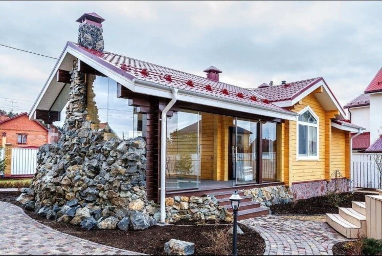 Баня с верандой Баня с верандой