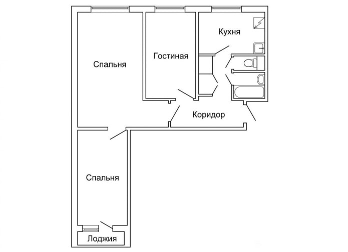 Планировка до ремонта Планировка до ремонта