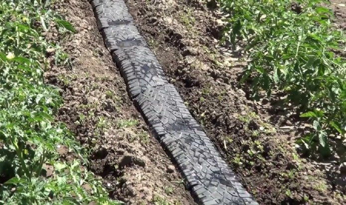 дорожка между грядками из покрышек дорожка между грядками из покрышек