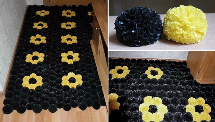 Коврик из пакетов Коврик из пакетов