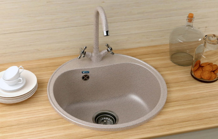круглая мойка из искусственного камня круглая мойка из искусственного камня
