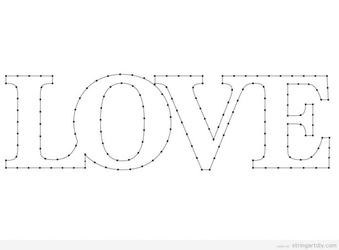 схема слово Love схема слово Love