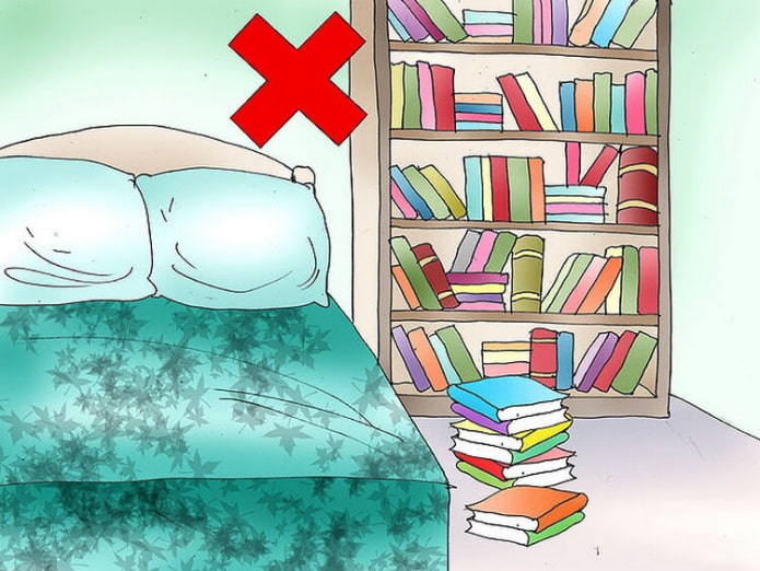 книги в спальне по фен-шуй книги в спальне по фен-шуй